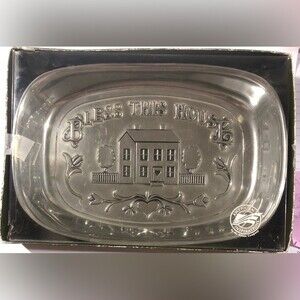 Vintage Wilton American Inspirations Bless This House Small Bread Tray #601012